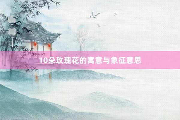 10朵玫瑰花的寓意与象征意思